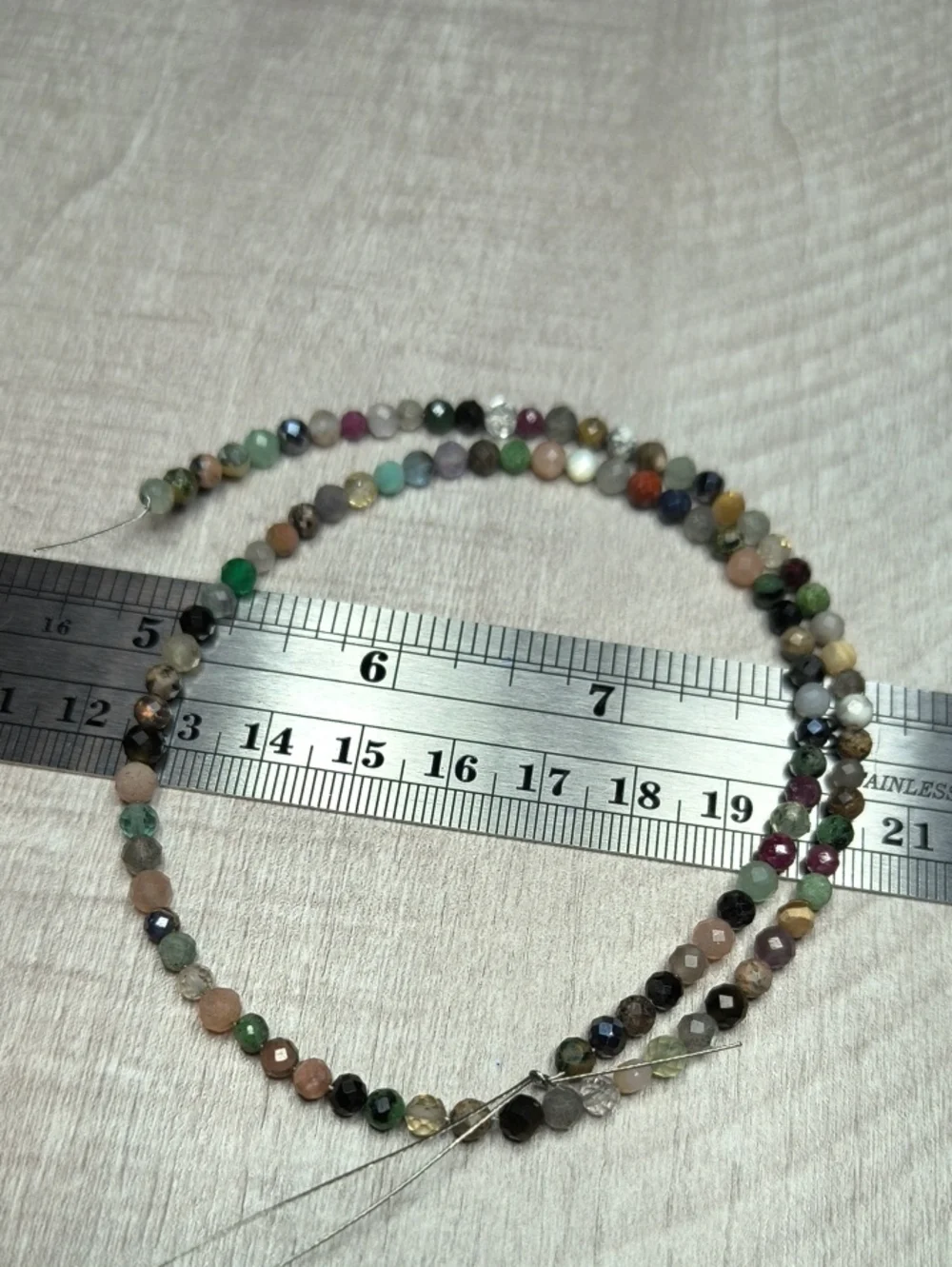 #5- 4mm Multi-Stone Faceted Bead 15inch Strand